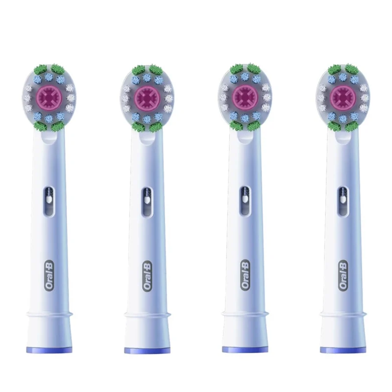 سَری مسواک برقی اورال بی PRO ۳D White 4 pcs - Image 2