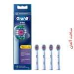 سَری مسواک برقی اورال بی PRO ۳D White 4 pcs
