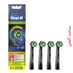 سَری مسواک برقی اورال بی cross action 4 pcs (black)