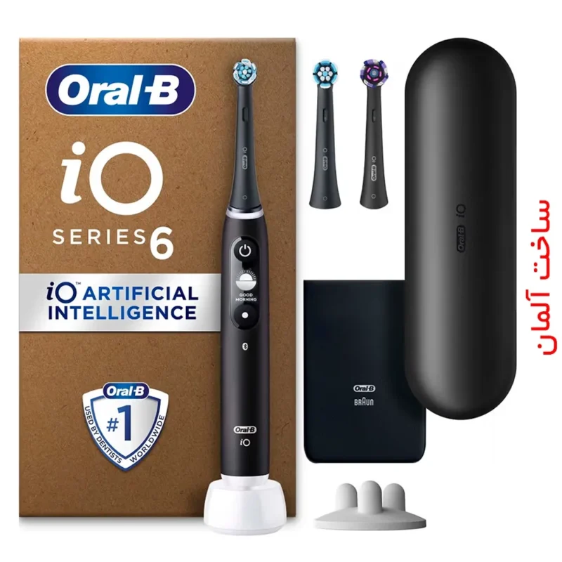 مسواک برقی اورال بی سری 6 مدل iO6 Black Lava (eco pack)